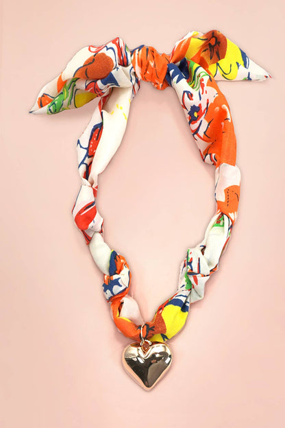 HANDMADE SCARF CHARM NECKLACE
