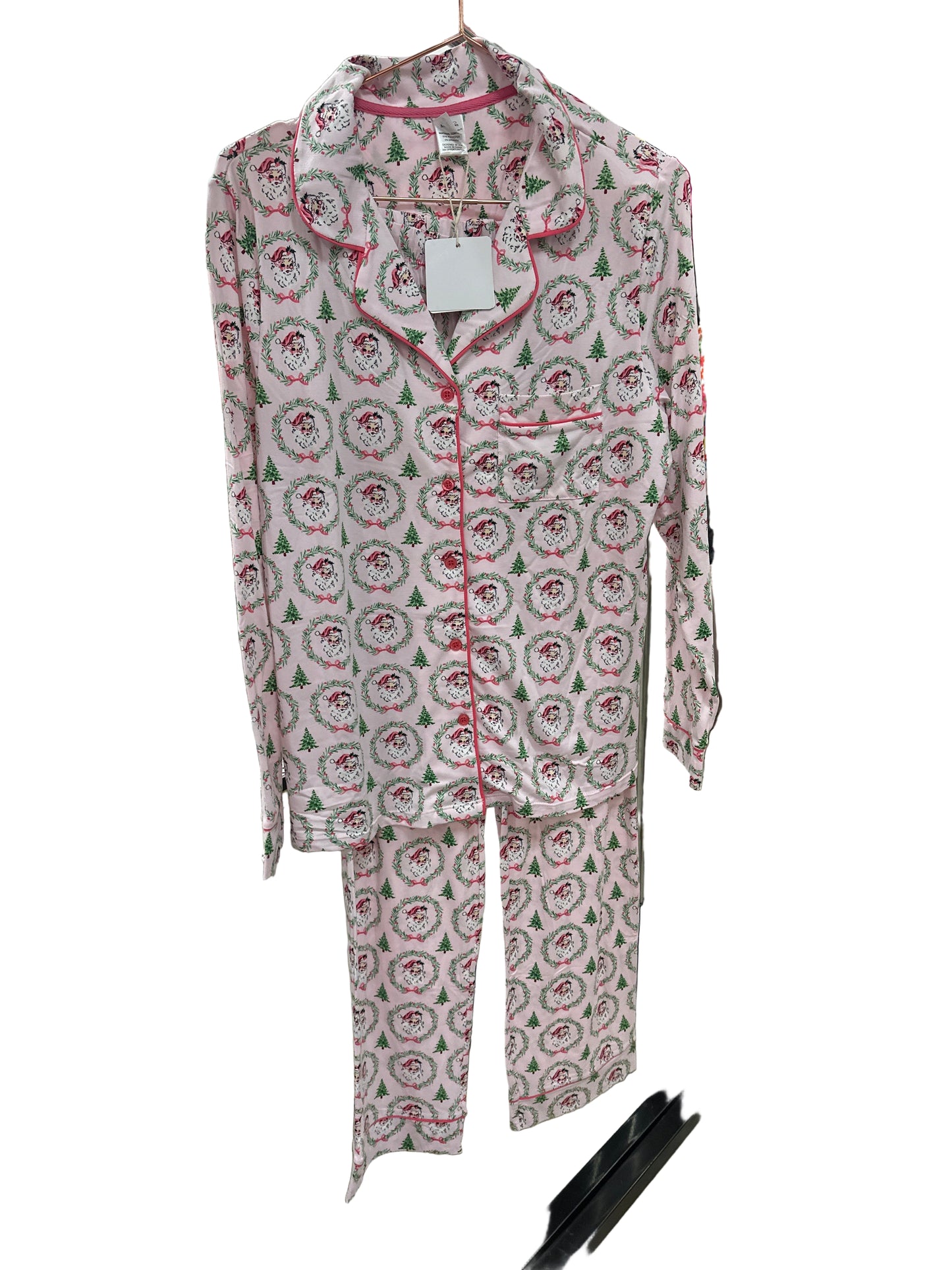 SPIRIT OF SANTA BUTTON DOWN LOUNGEWEAR SET