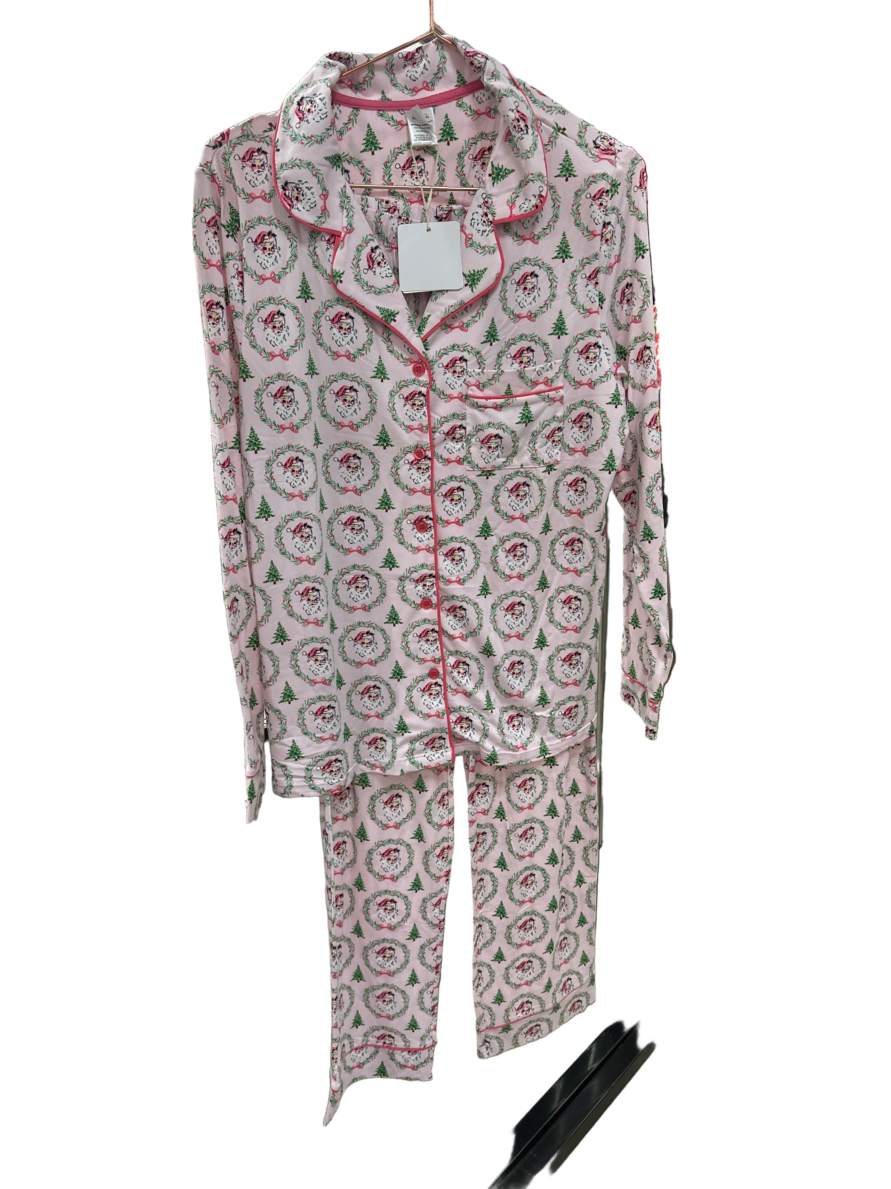 SPIRIT OF SANTA BUTTON DOWN LOUNGEWEAR SET