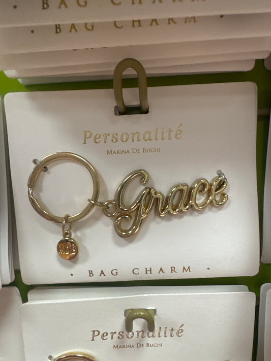 BAG CHARM KEYCHAIN - GRACE