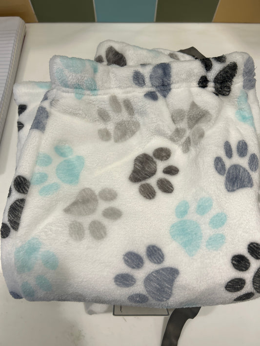 FLEECE PAJAMA PANTS - PAW PRINTS- LARGE