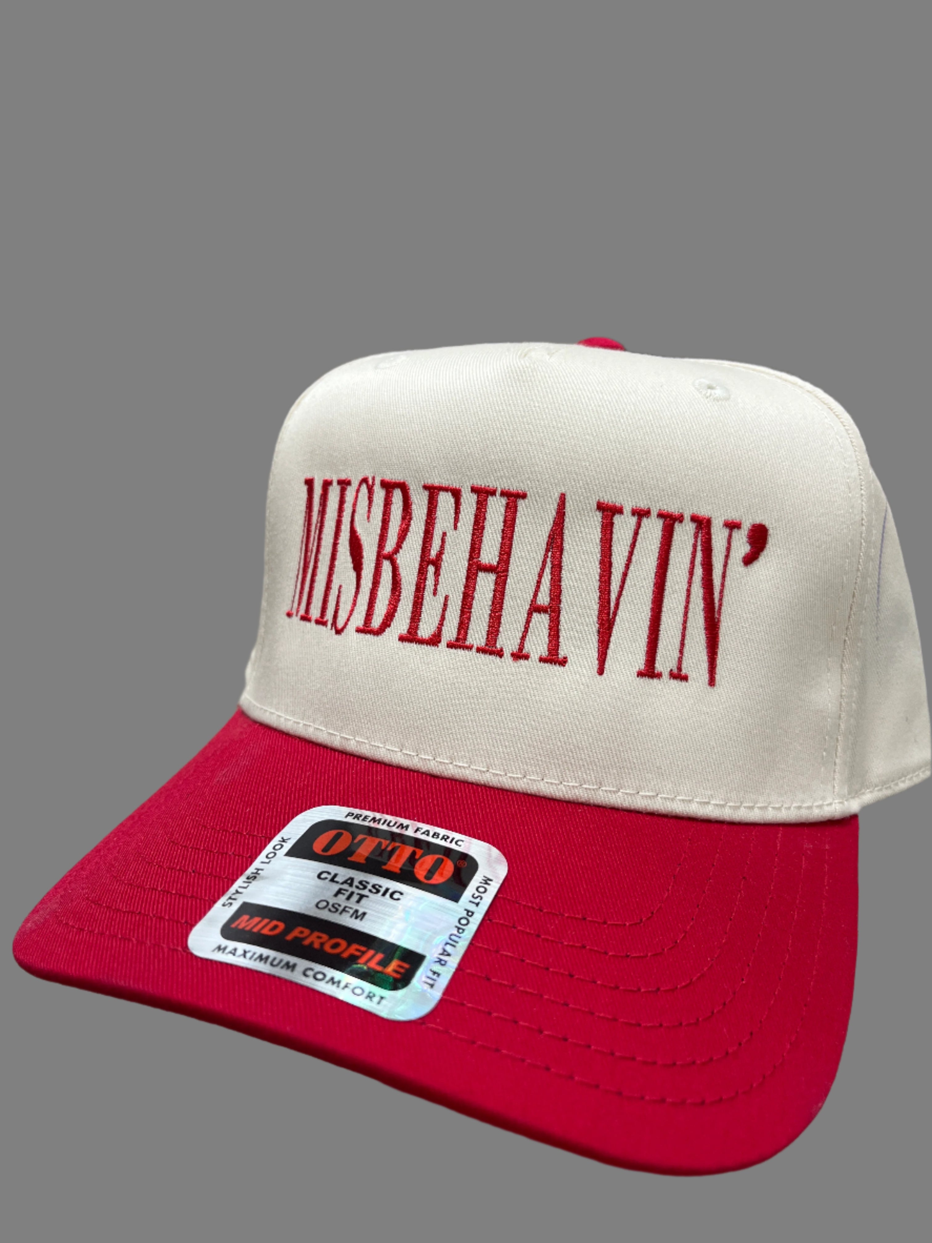 IVORY/RED HAT - MISBEHAVIN'