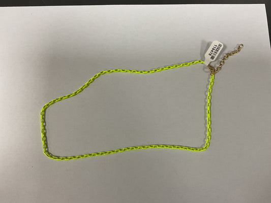 METAL COLORED SQUARE LINK NECKLACE