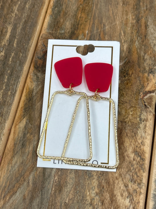 KAELYN EARRINGS - RED