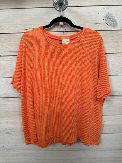 RIBBED 2PC SET - ORANGE