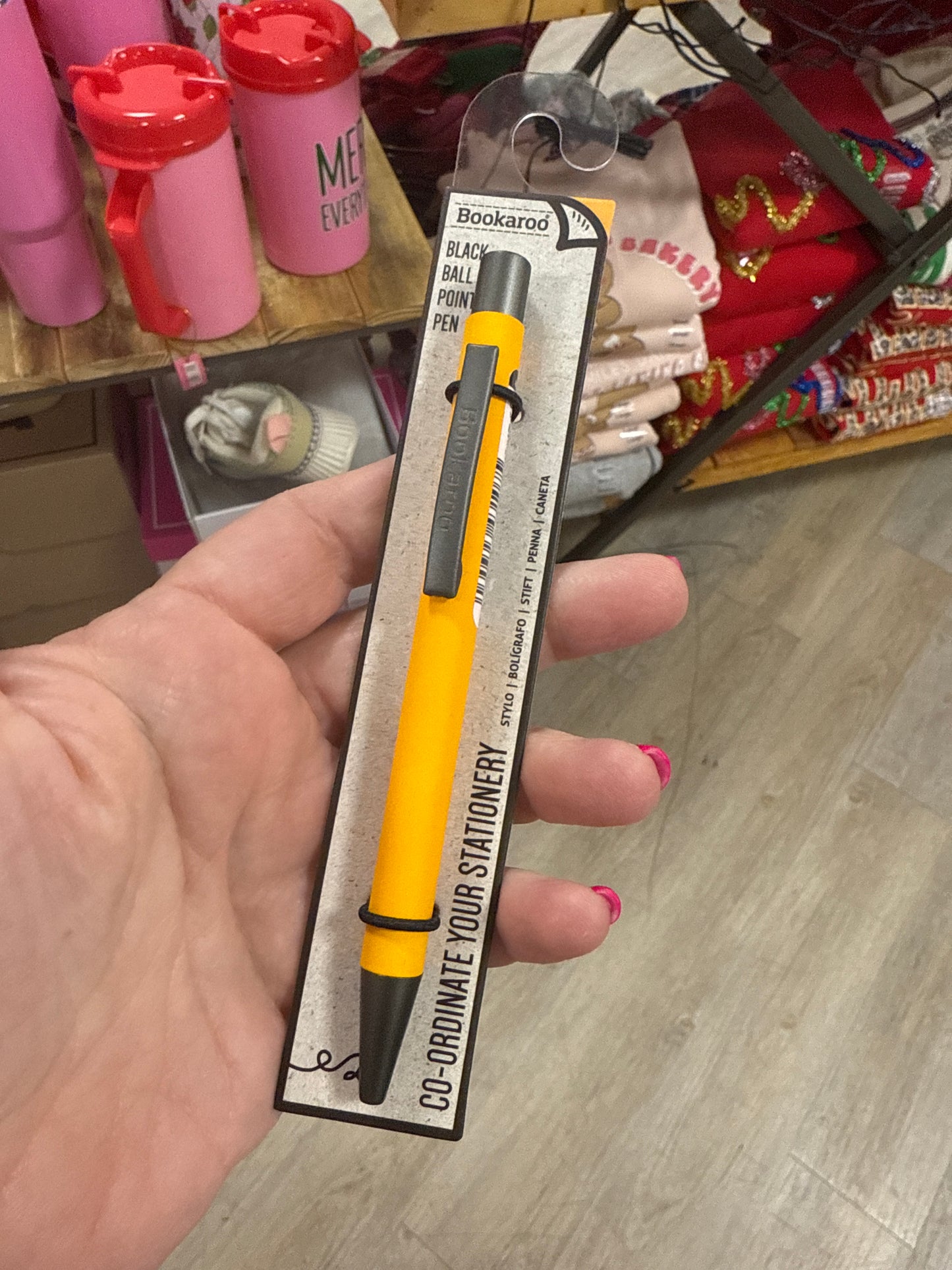 BOOKAROO BALL POINT PEN - YELLOW