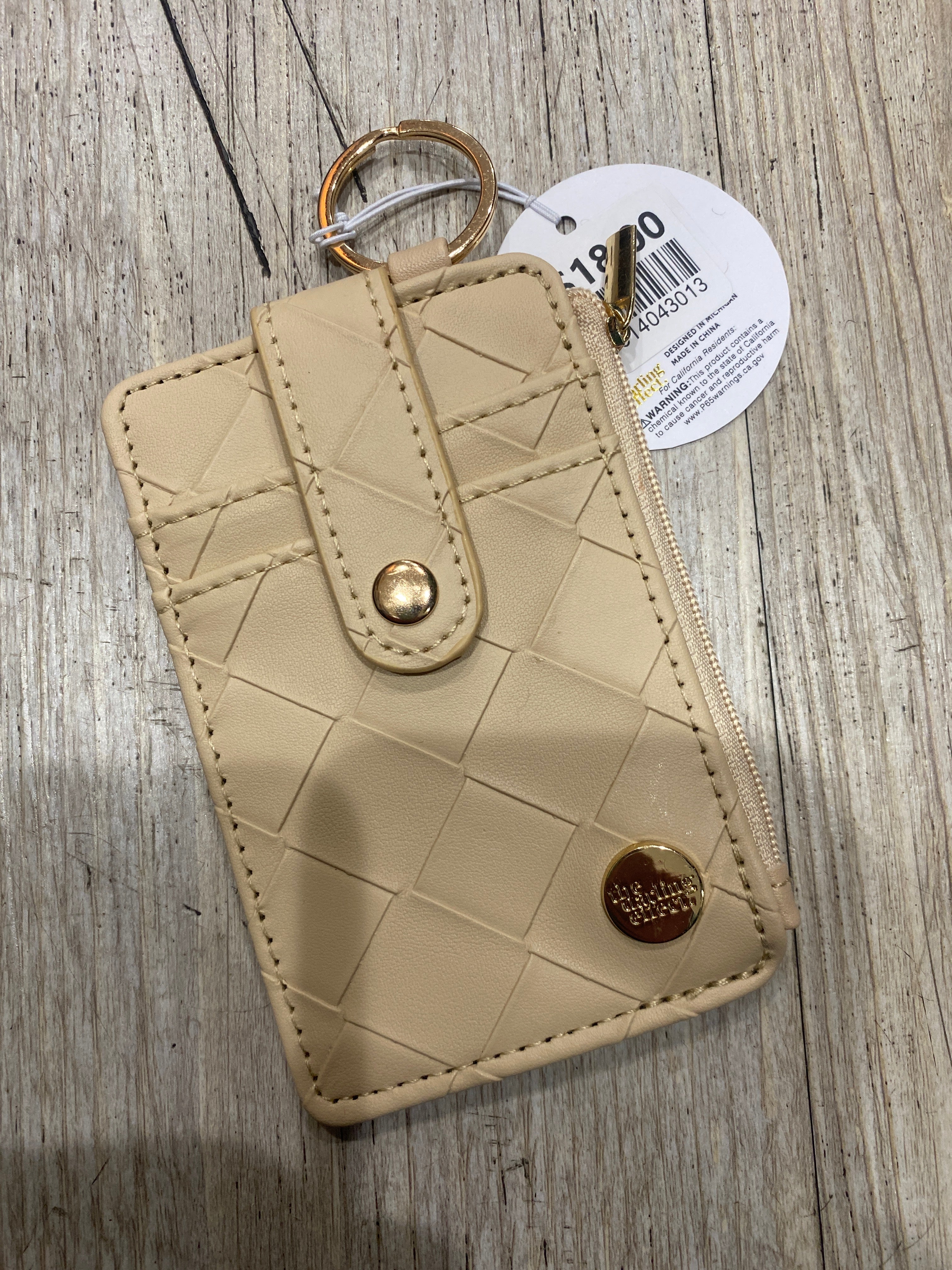 WOVEN KEYCHAIN WALLET - OAT