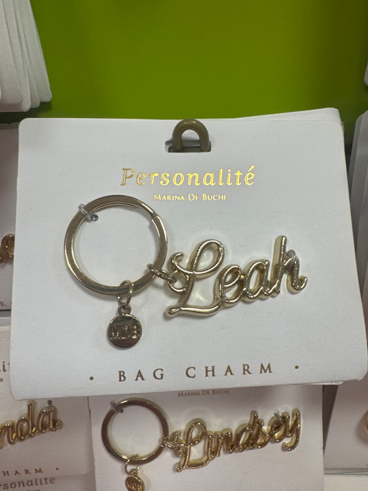 BAG CHARM KEYCHAIN - LEAH