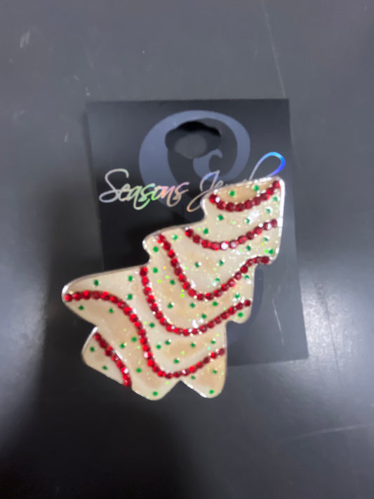 Christmas Tree Cake Pin