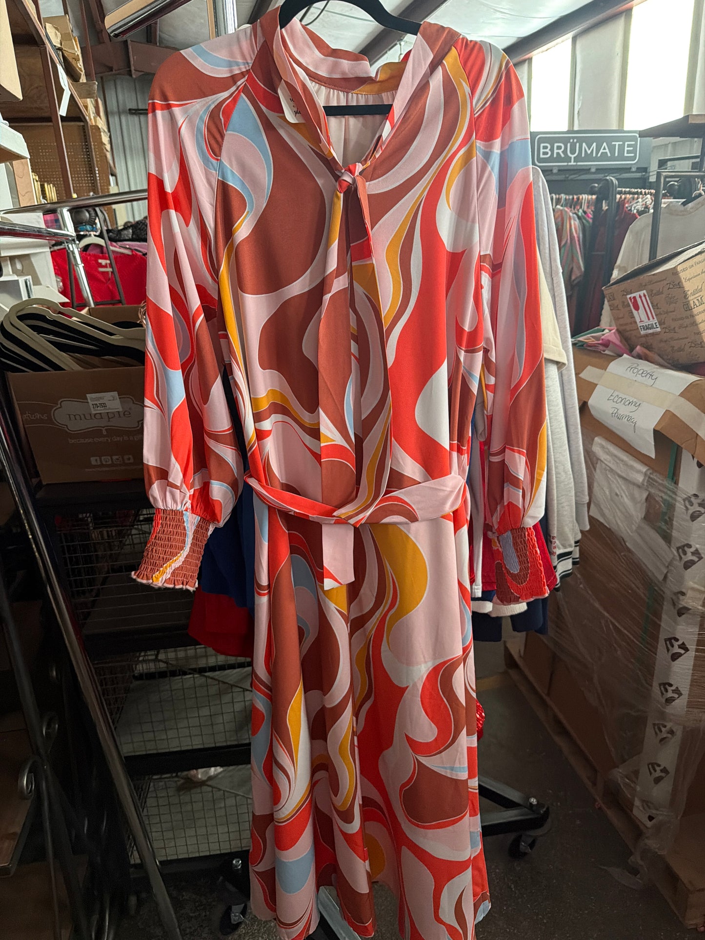 GROOVY PRINTED DRESS