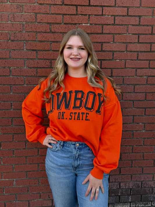 Oklahoma State Cowboys Orange Semi Pro Sweatshirt