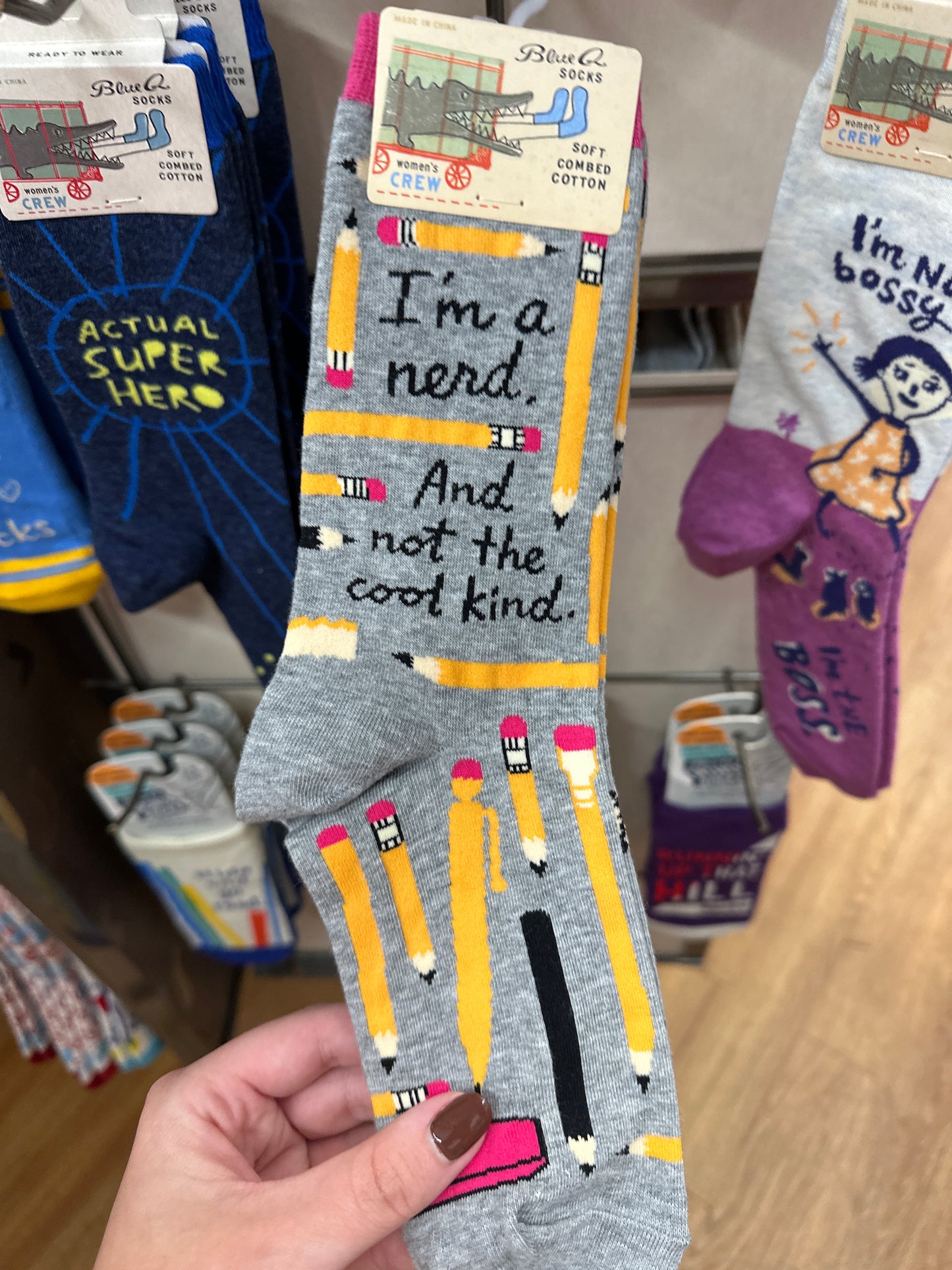 IM A NERD AND NOT THE COOL KIND- WOMENS CREW