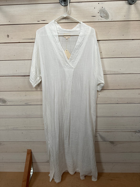 WHITE HONEST COTTOM DRESS - ONE SIZE