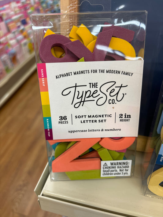 TYPE SET - LETTER SET - 2” RAINBOW POP