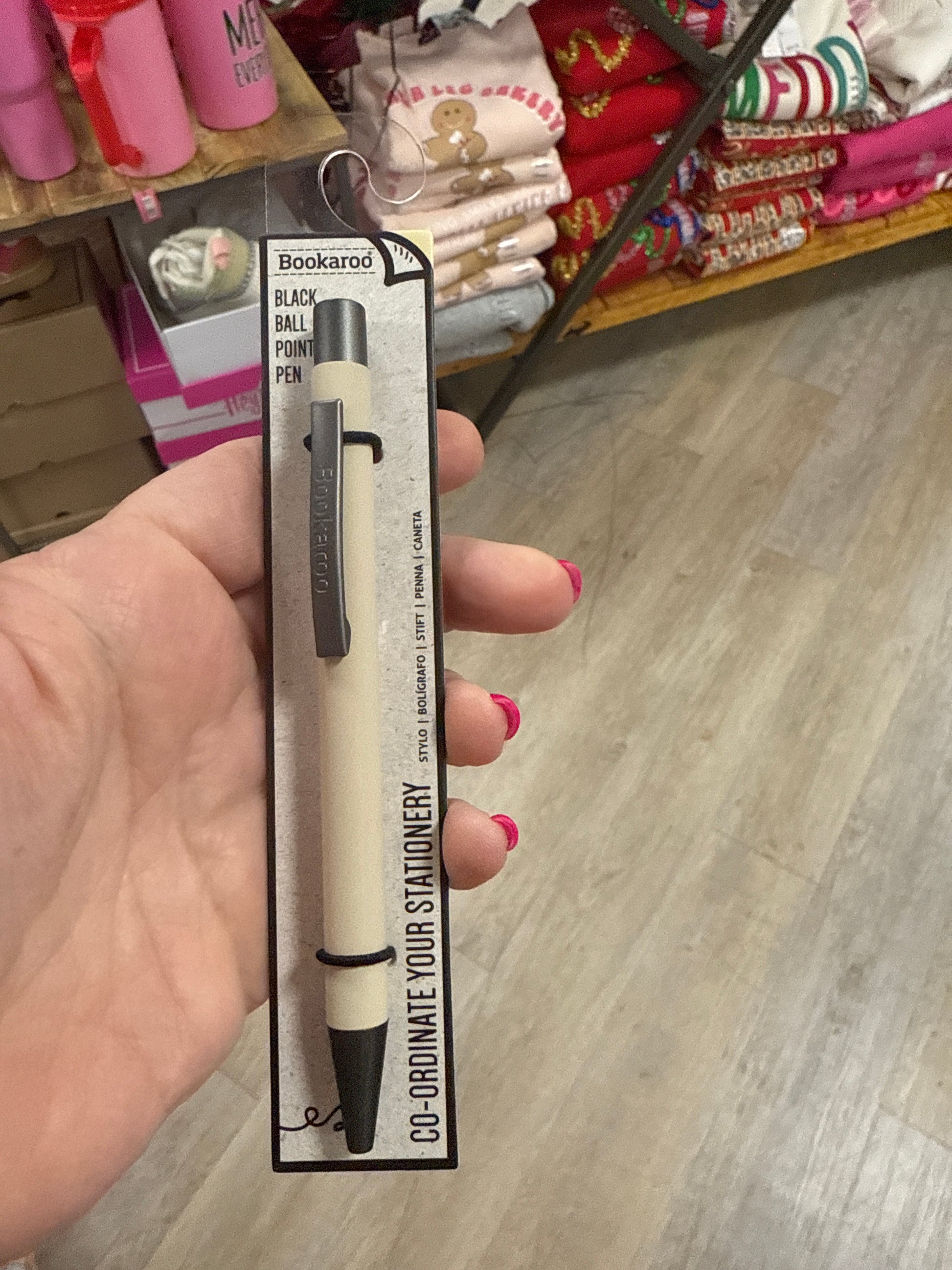 BOOKAROO BALL POINT PEN - CREAM - Pharm Favorites by Economy Pharmacy