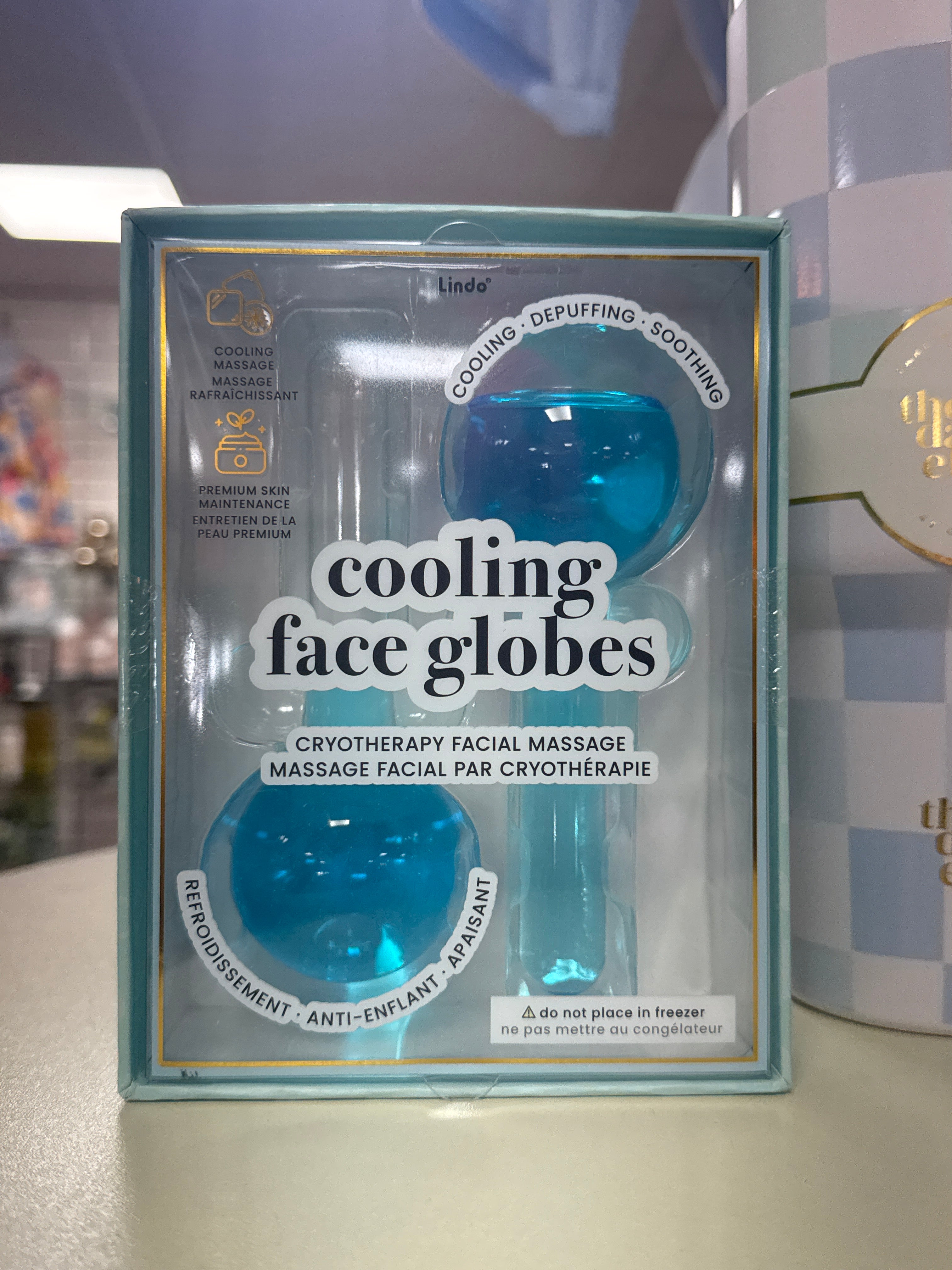 COOLING FACE GLOBES - BLUE