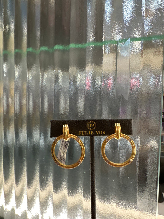 ASTOR DOORKNOCKER EARRING CUBIC ZIRCONIA