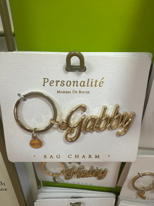 BAG CHARM KEYCHAIN - GABBY