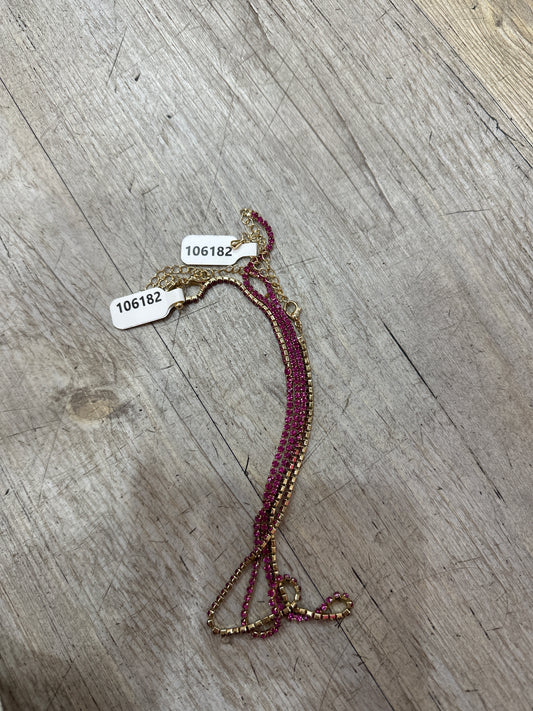 FUSCHIA TENNIS NECKLACE