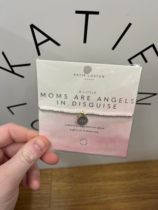 A LITTLE "MOMS ARE ANGELS IN DISGUISE" BRACELET