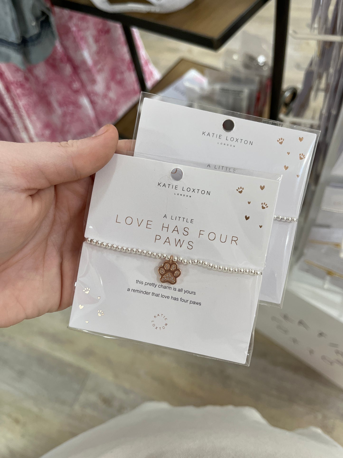 A LITTLE LOVE HAS FOUR PAWS BRACELET