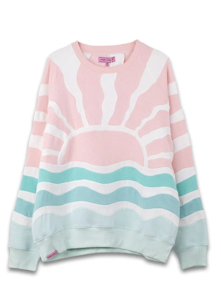 SUN PATCH CREW SWEATSHIRT