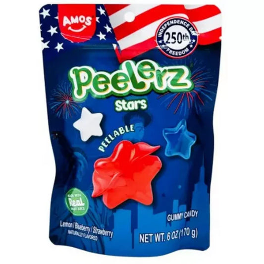AMOS PEELERZ GUMMY STARS - 6 OZ.