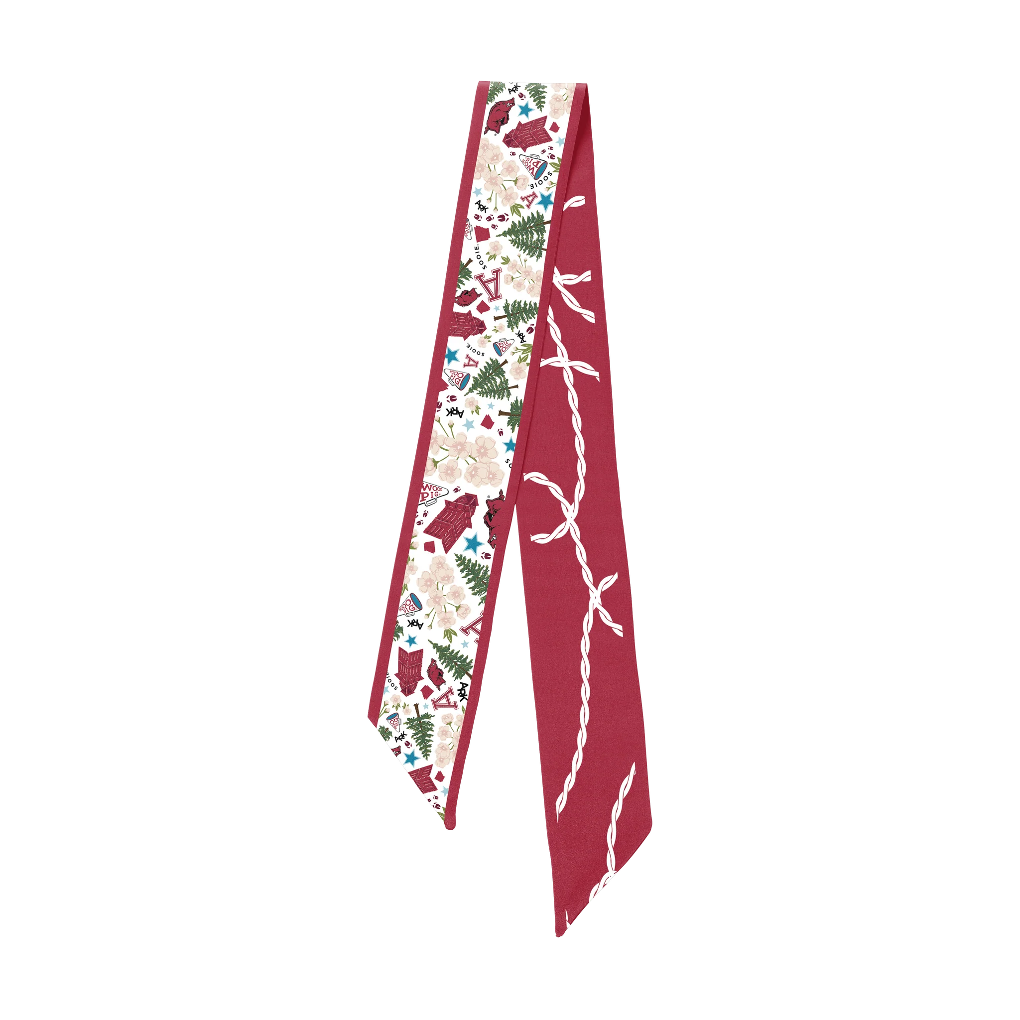 ARKANSAS RAZORBACKS SKINNY SCARF