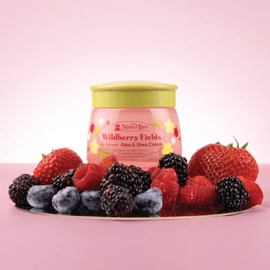THE NAKED BEE WILDBERRY FIELDS ALOE & SHEA CLOUD CREAM - 4.3OZ