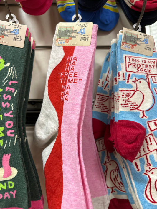 FREE TIME HA HA CREW SOCKS