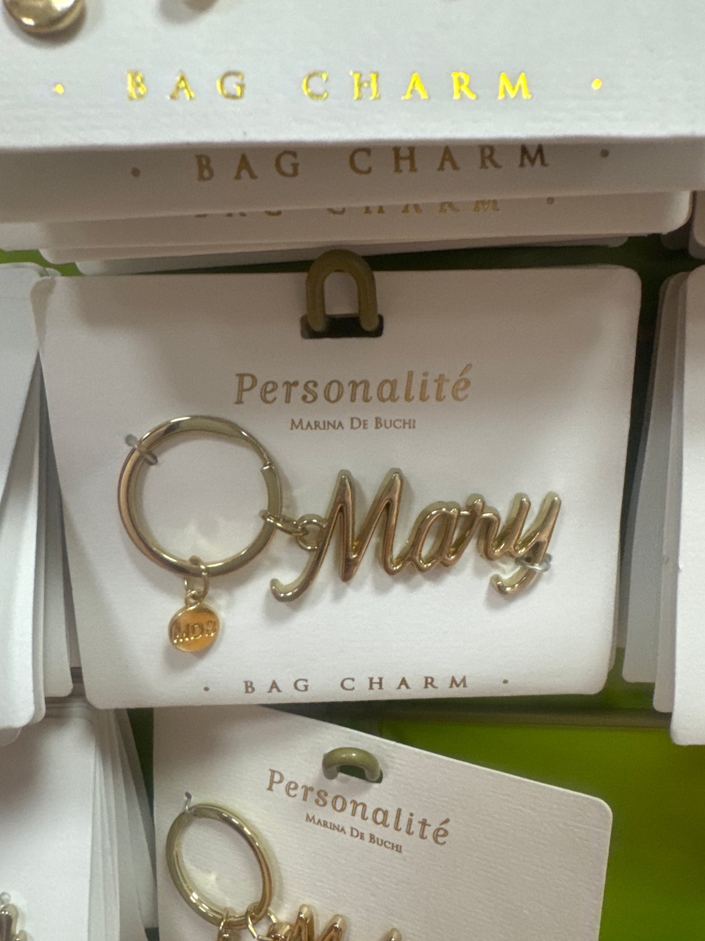 BAG CHARM KEYCHAIN - MARY