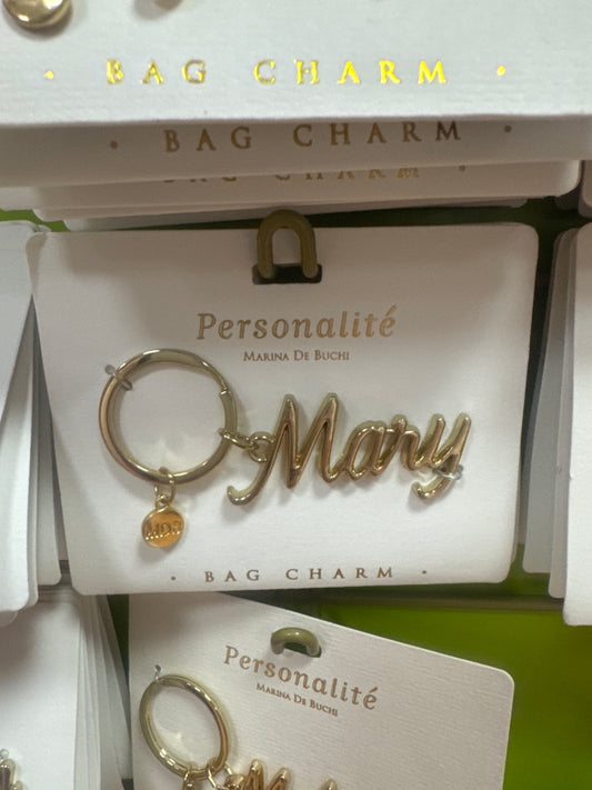BAG CHARM KEYCHAIN - MARY