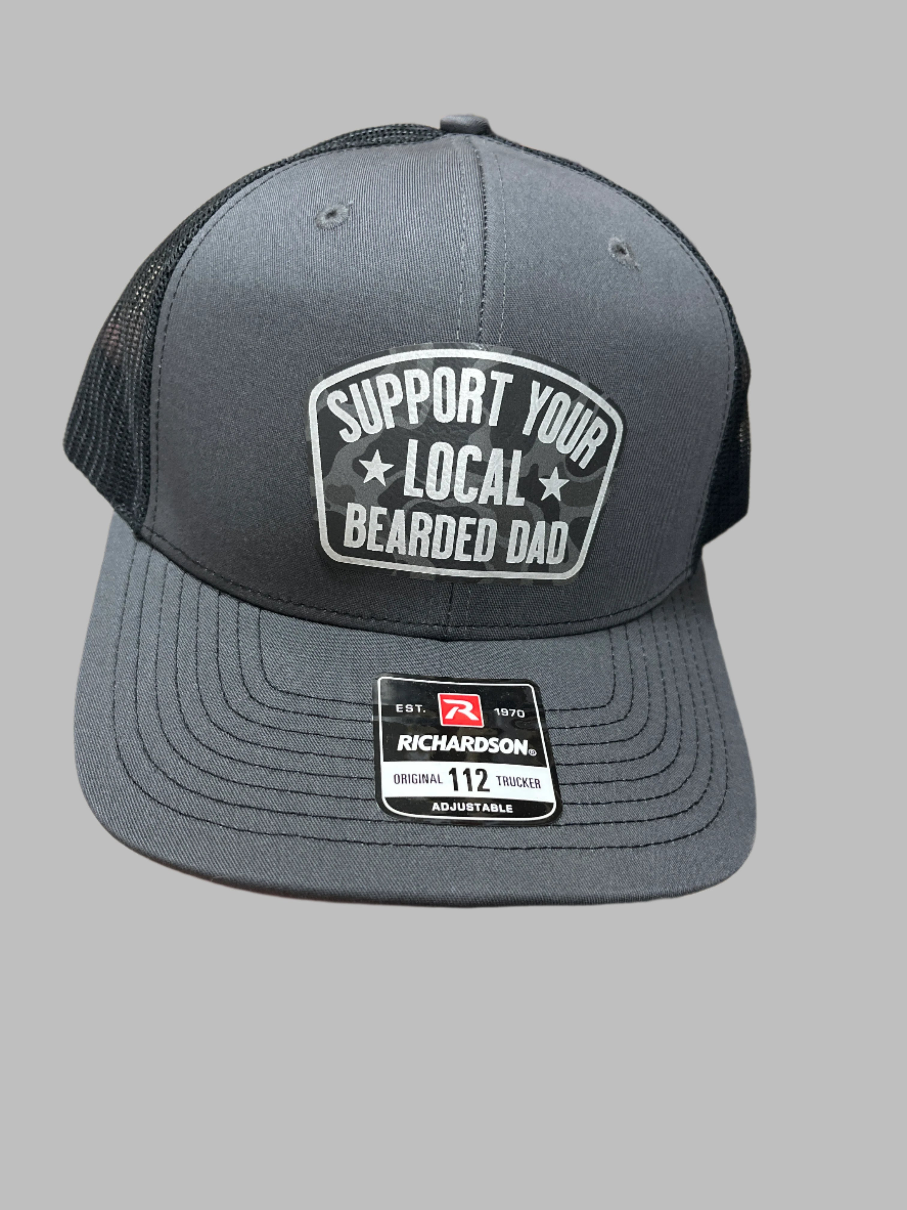 GRAY & BLACK HAT - SUPPORT YOUR LOCAL BEARDED DAD