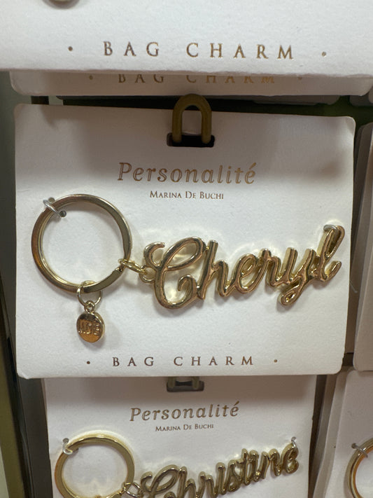 BAG CHARM KEYCHAIN - CHERYL