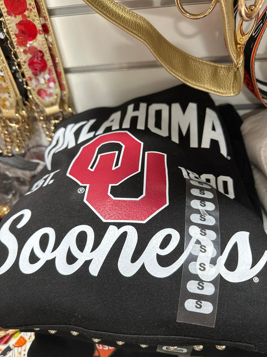 OKLA SOONERS STUDDED HOODIE