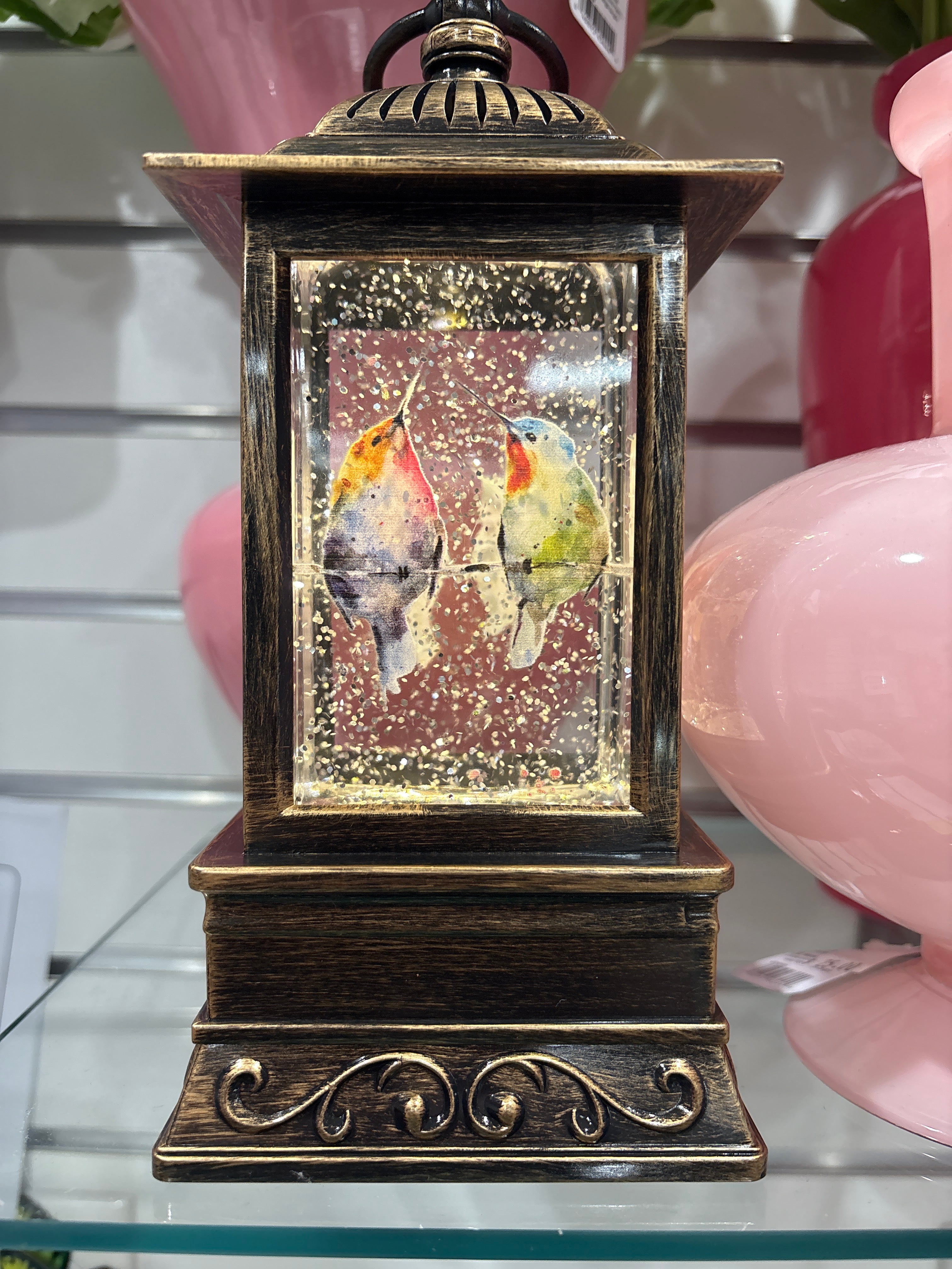 Glitter Lantern - Hummingbirds