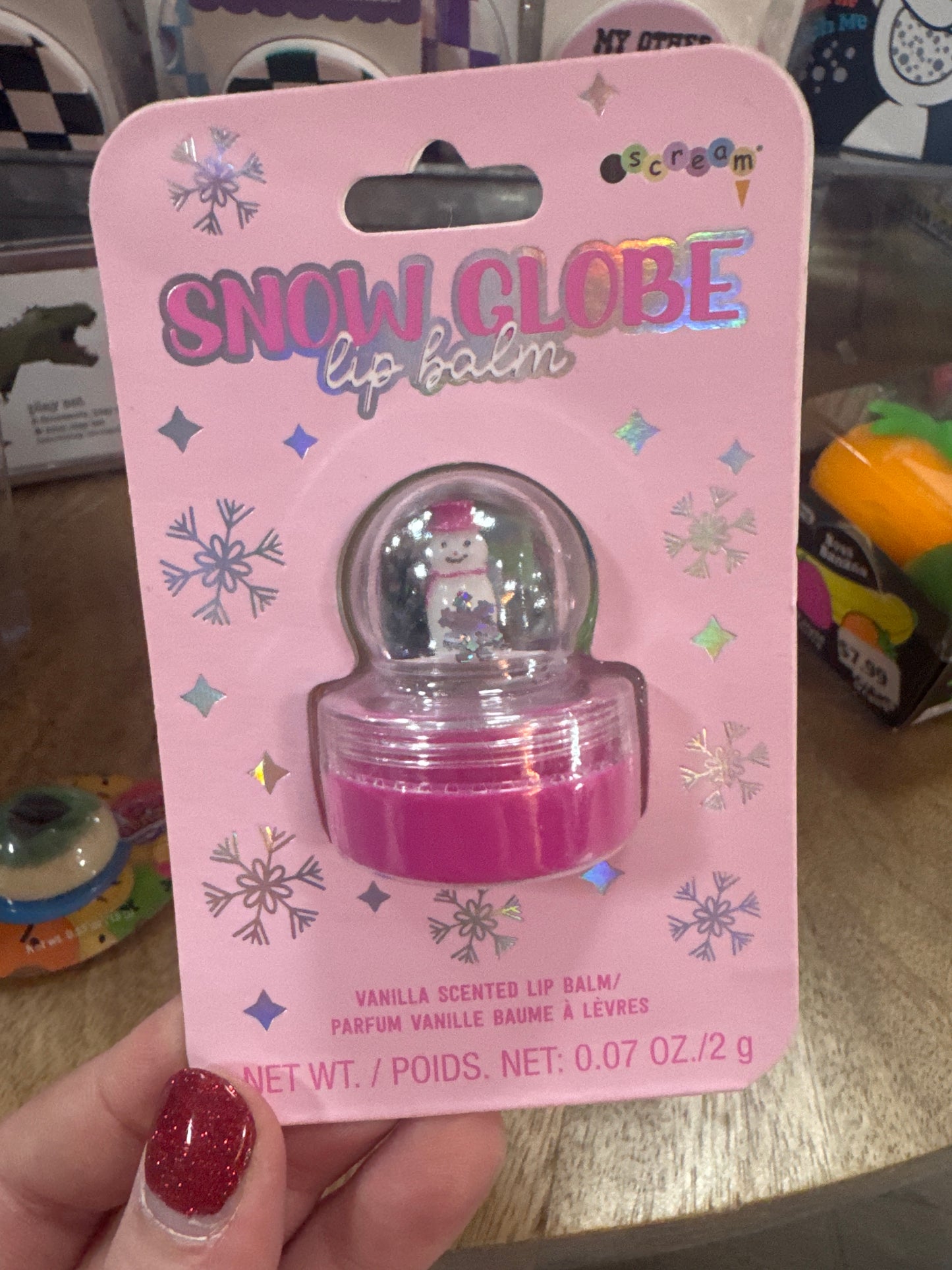 SNOW GLOBE LIP BALM