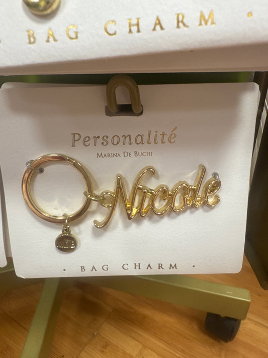 BAG CHARM KEYCHAIN - NICOLE