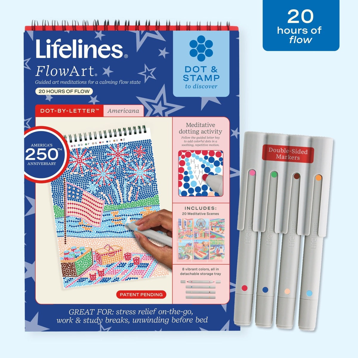LIFELINES - FLOW ART - DOT-BY-LETTER