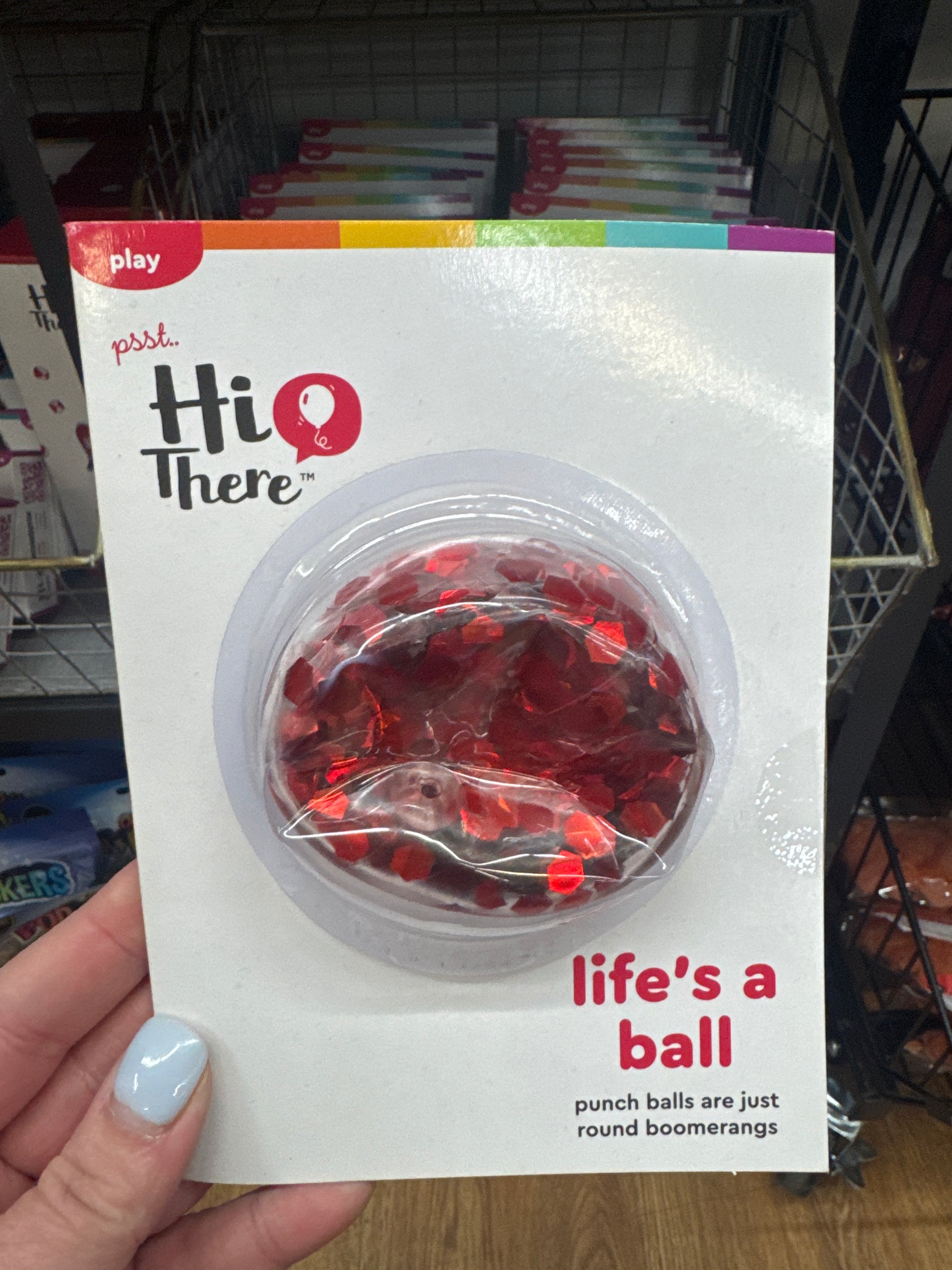 HI THERE - LIFE’S A BALL PUNCH BALL - Pharm Favorites by Economy Pharmacy