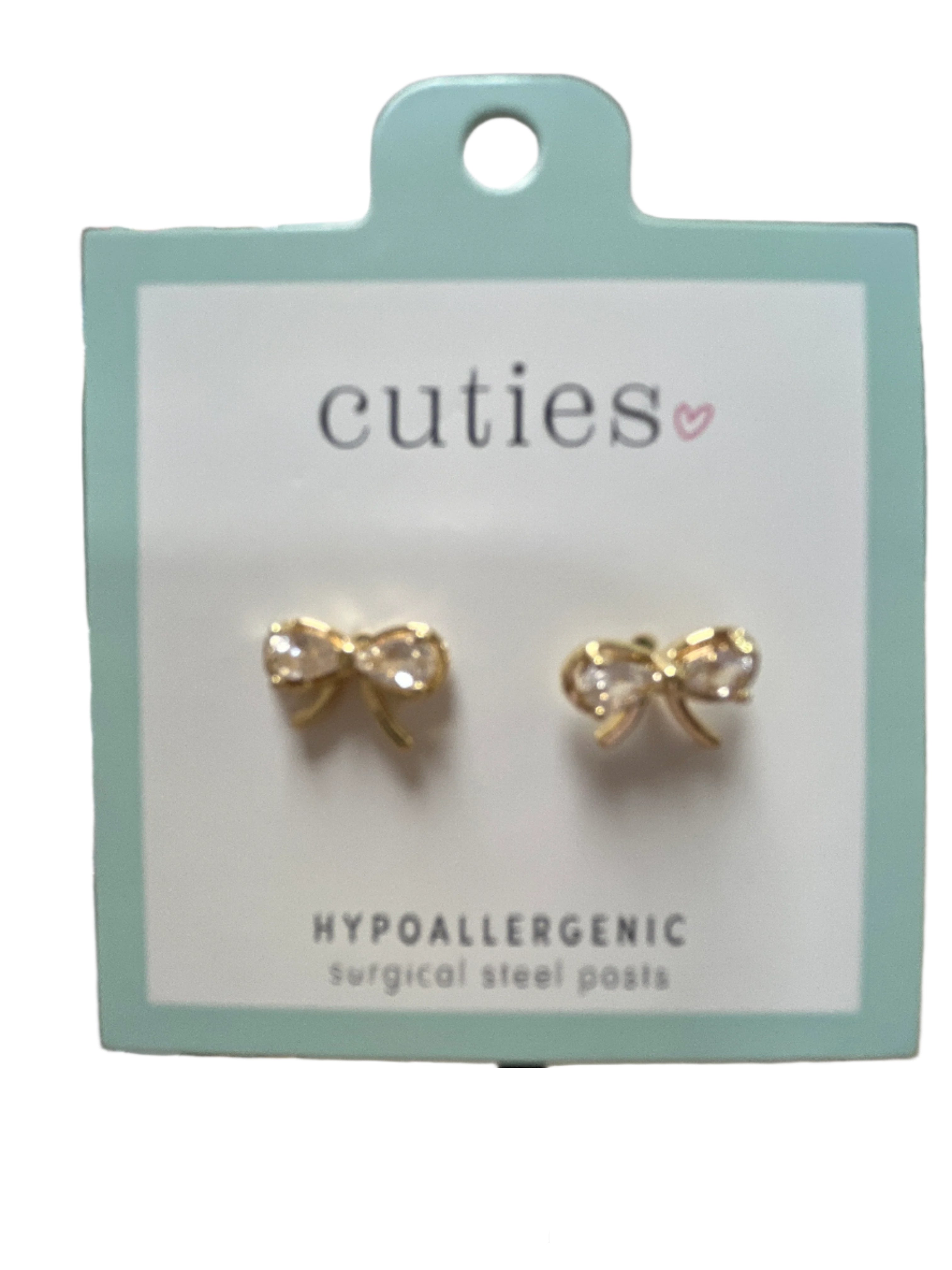 BOWS WITH CRYSTALS EARRINGS