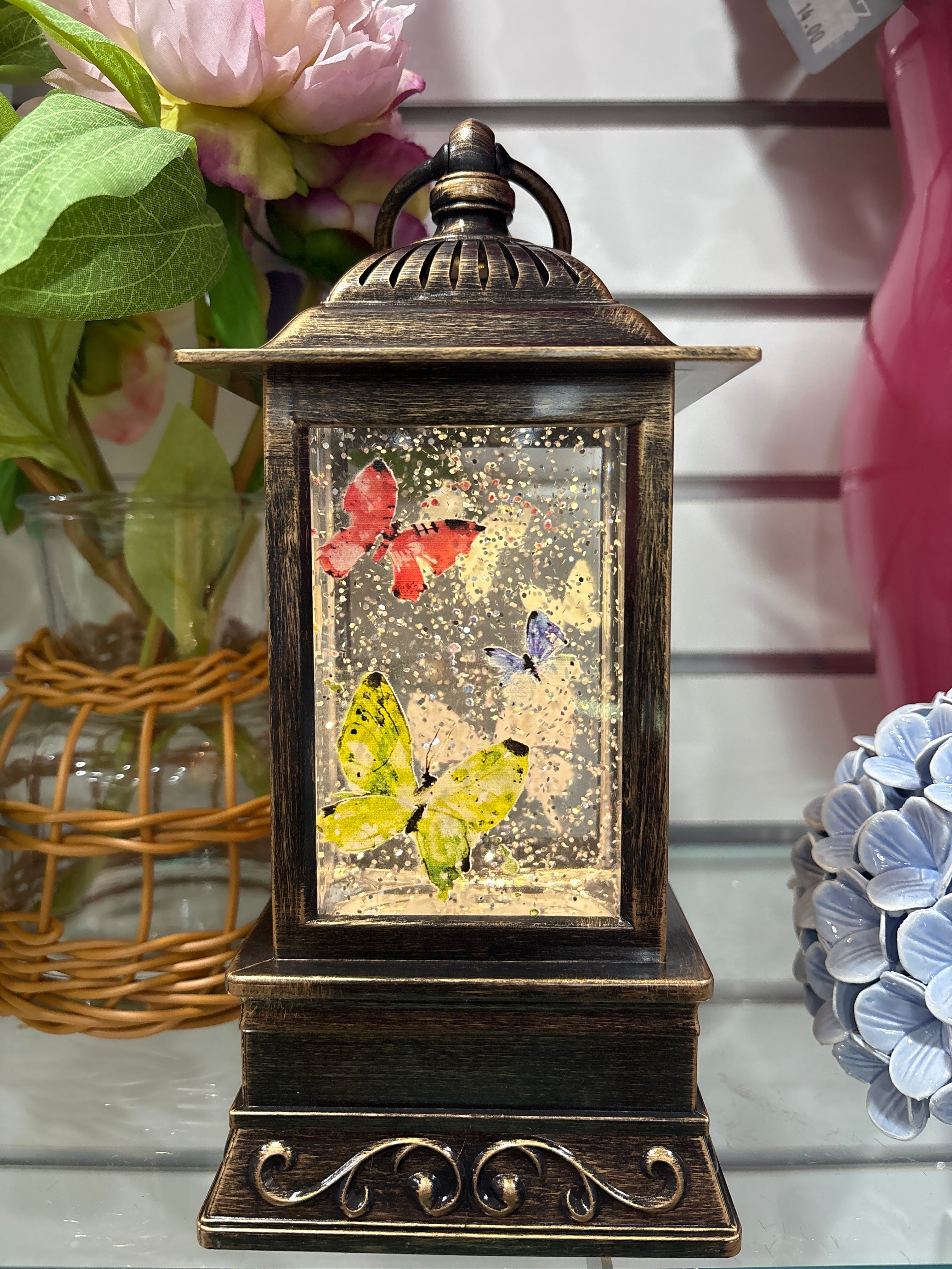 Glitter Lantern - Butterflies