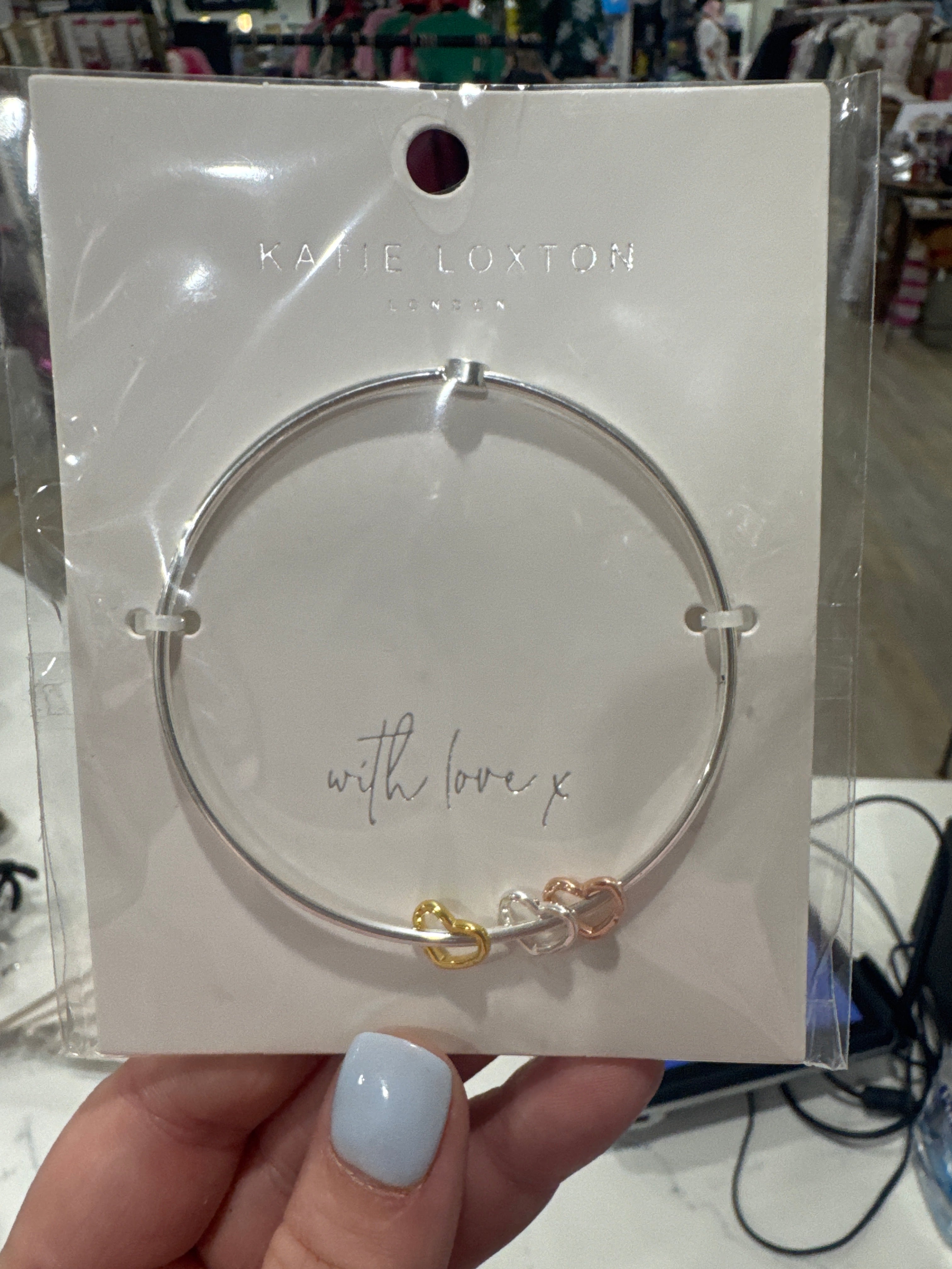 FLORENCE - HEART BANGLE - SLVR,RG,GLD