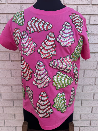 Pink Little Debbie Trees Tee