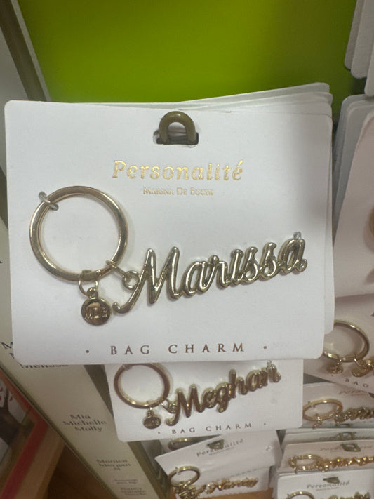 BAG CHARM KEYCHAIN - MARISSA
