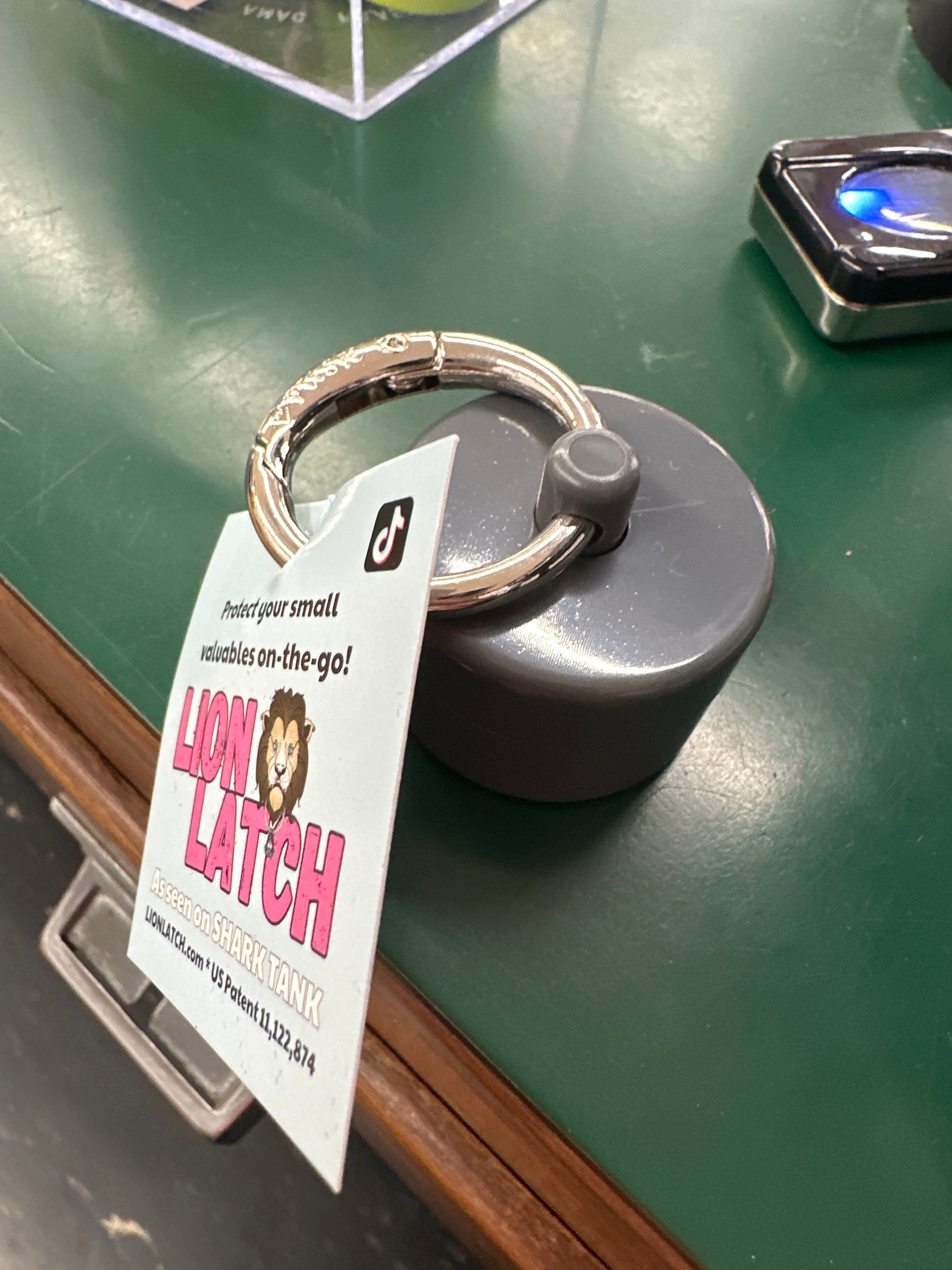 LION LATCH JEWELRY/PILL TOTE - STORM GRAY