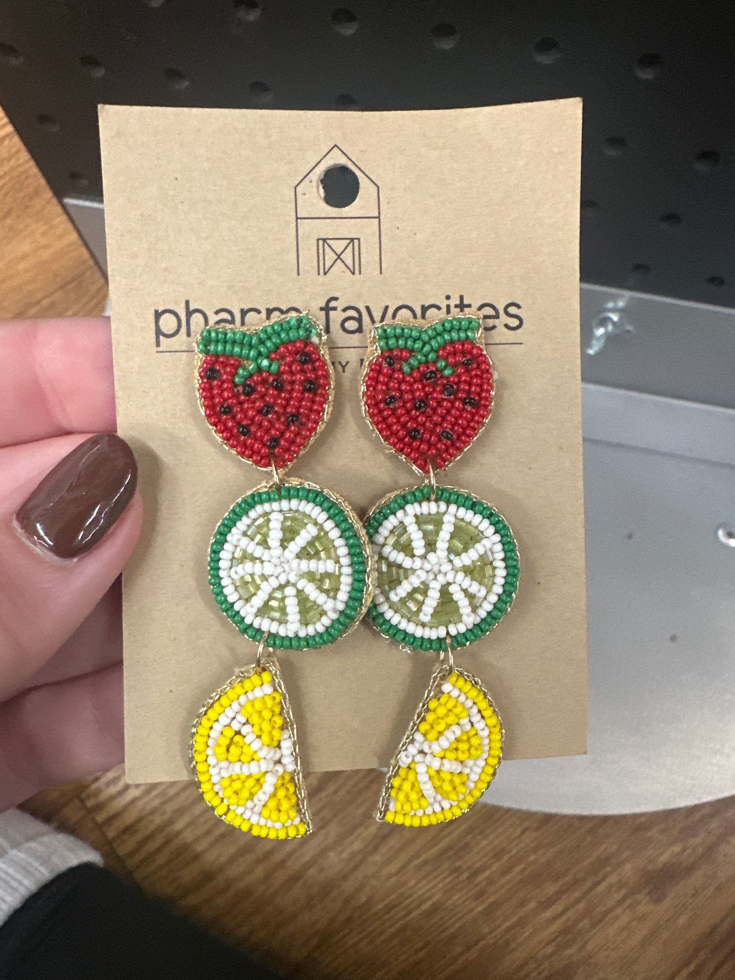 FRUIT BEADED EARRINGS