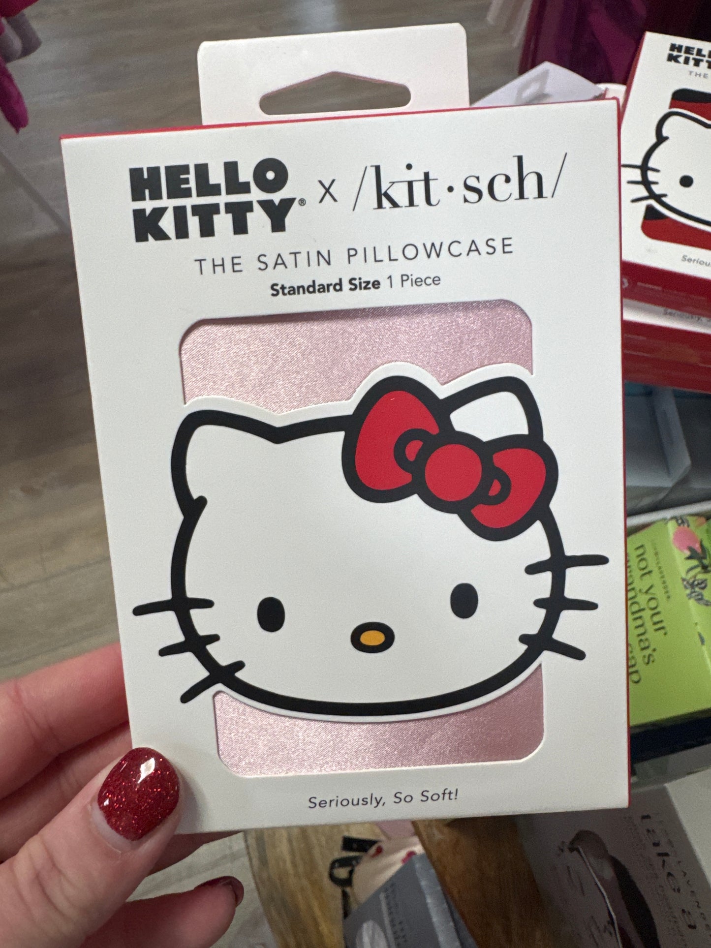 HELLO KITTY PILLOWCASE - STDRD - SOLID PNK KITTY