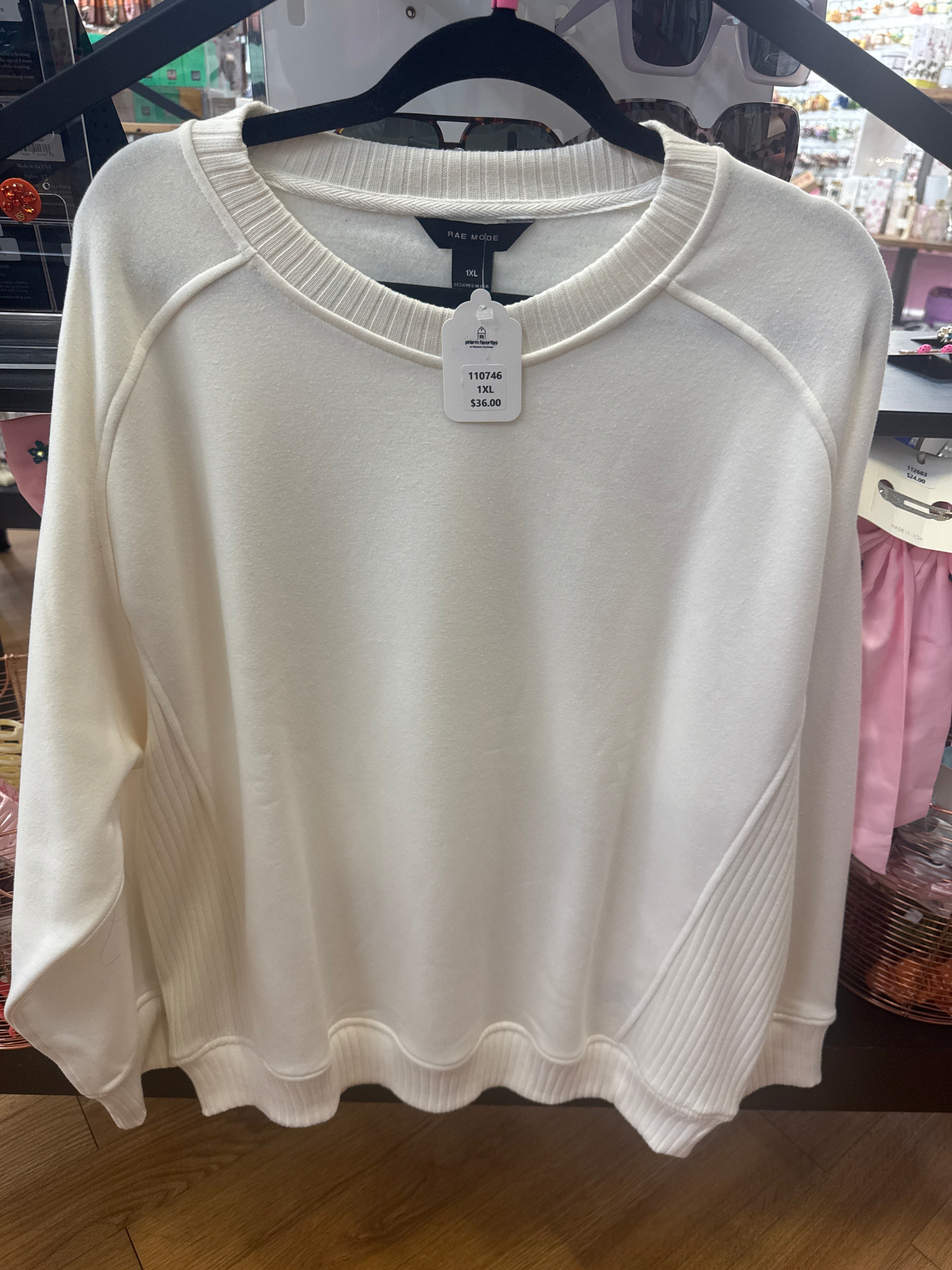 FRENCH TERRY CREW NECK SWEATSHIRT