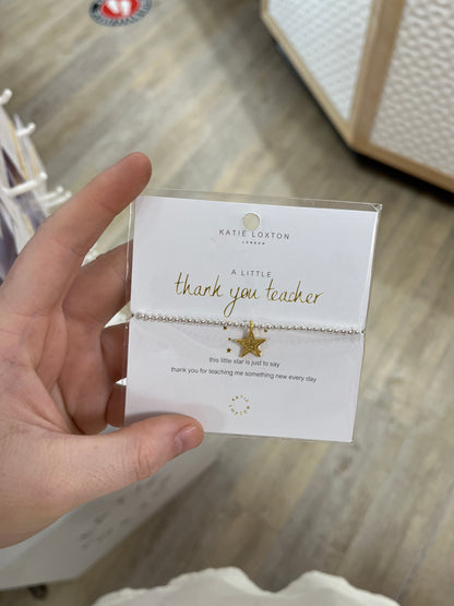 A LITTLE THANK YOU TEACHER BRACELET